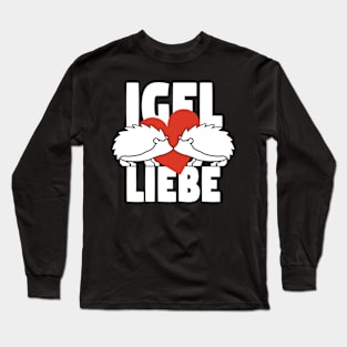 Hedgehog - Love - neg Long Sleeve T-Shirt